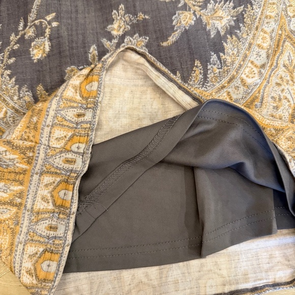 Wonderly Wide Leg Paisley Pants Women's Small Lined Lightweight Boho - Picture 7 of 10